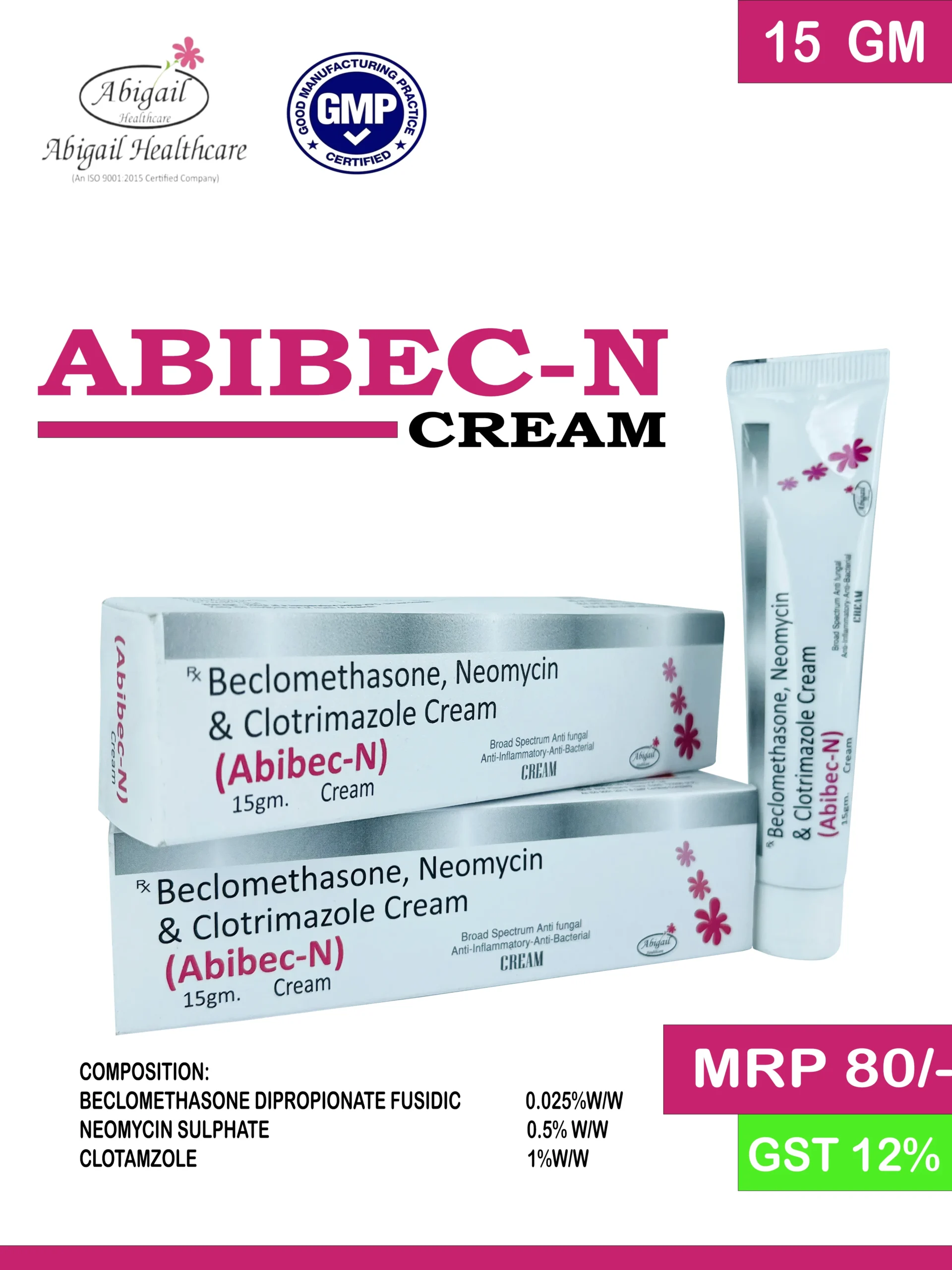 Beclomethasone Dipropionate, Neomycin Sulphate & Clotrimazole Cream