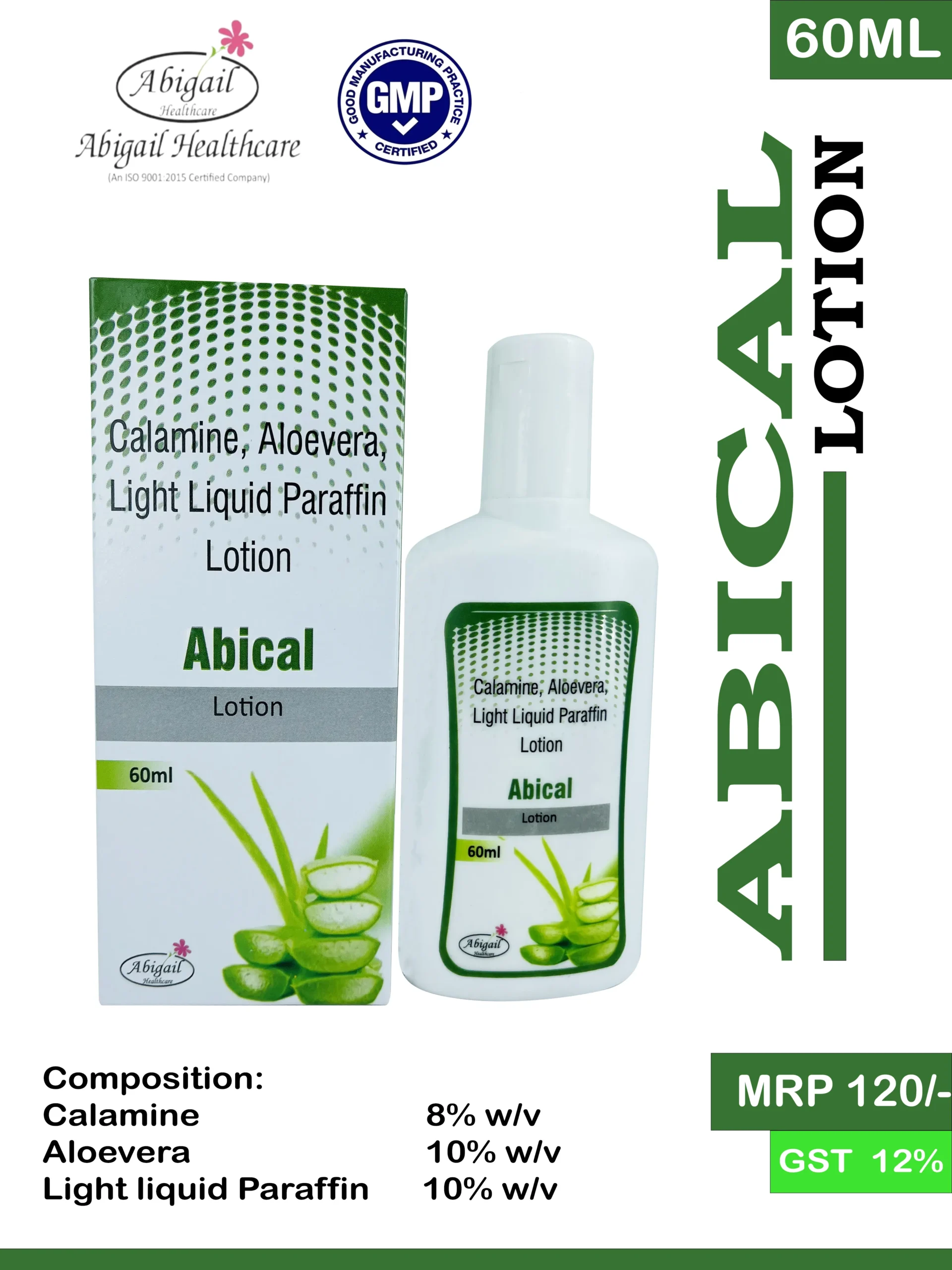 Calamine, Aloe Vera & Light Liquid Paraffin Lotion