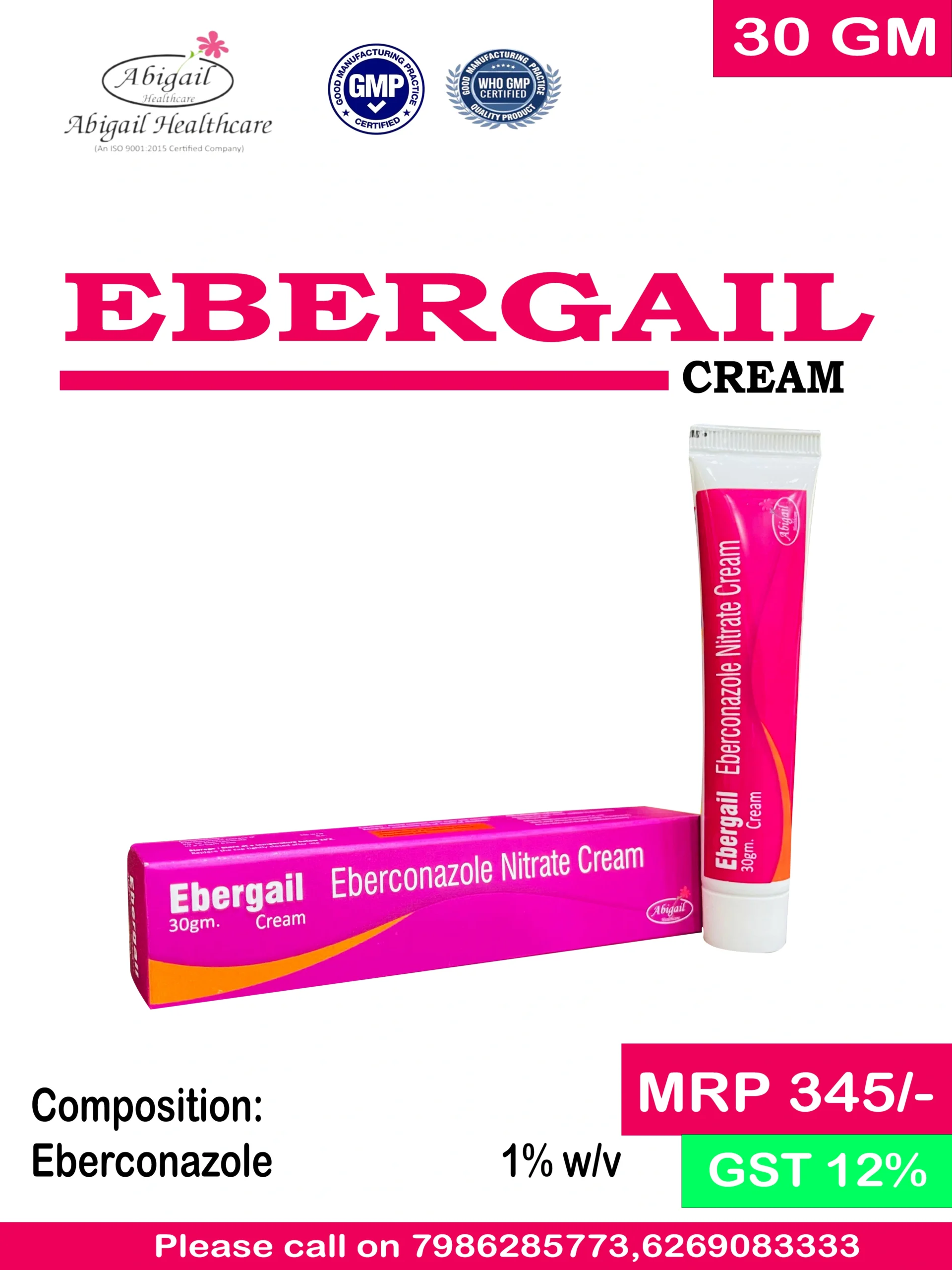 Eberconazole 1 % w/v cream