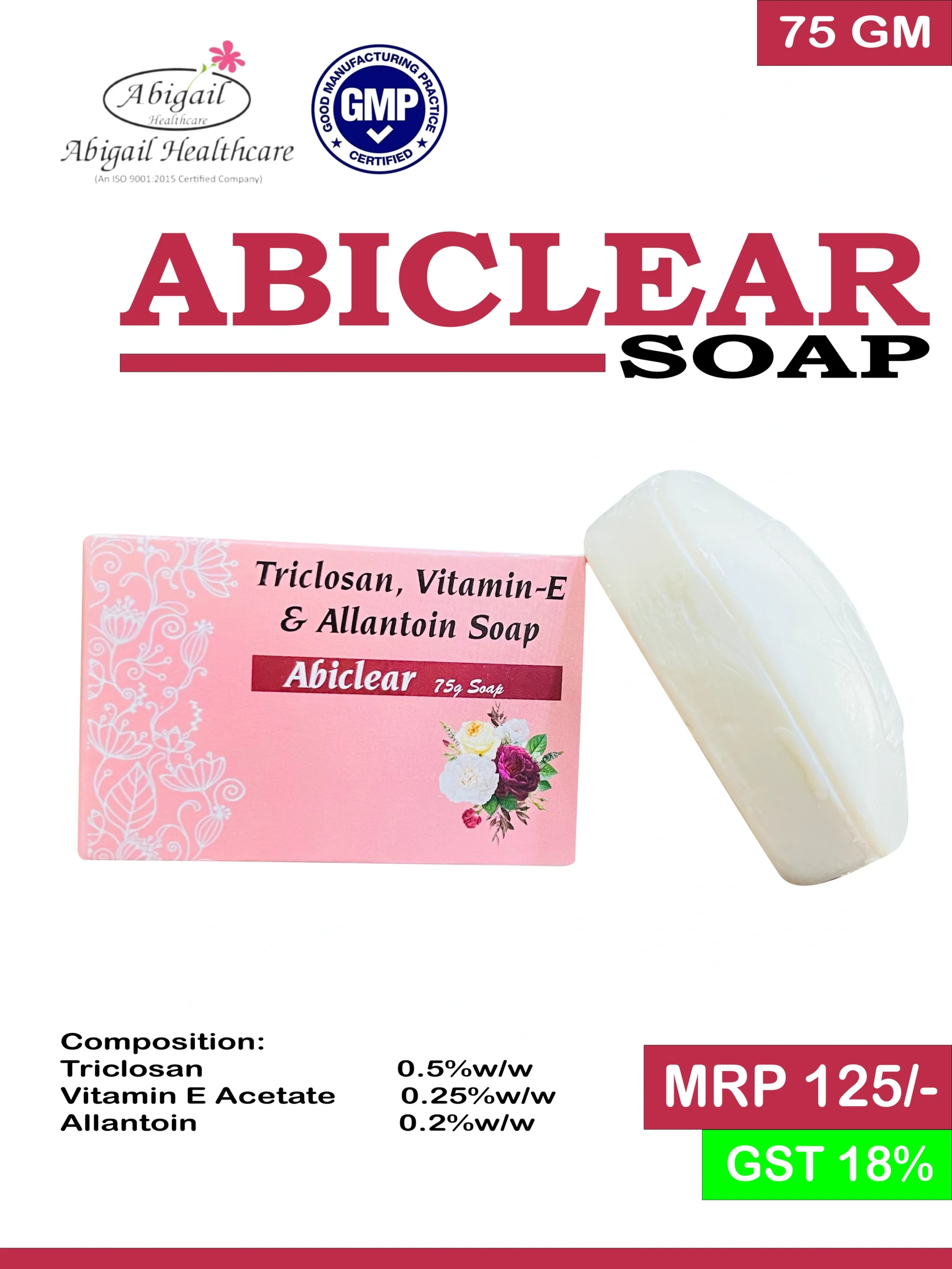 Triclosan, Vitamin-E & Allantoin Soap