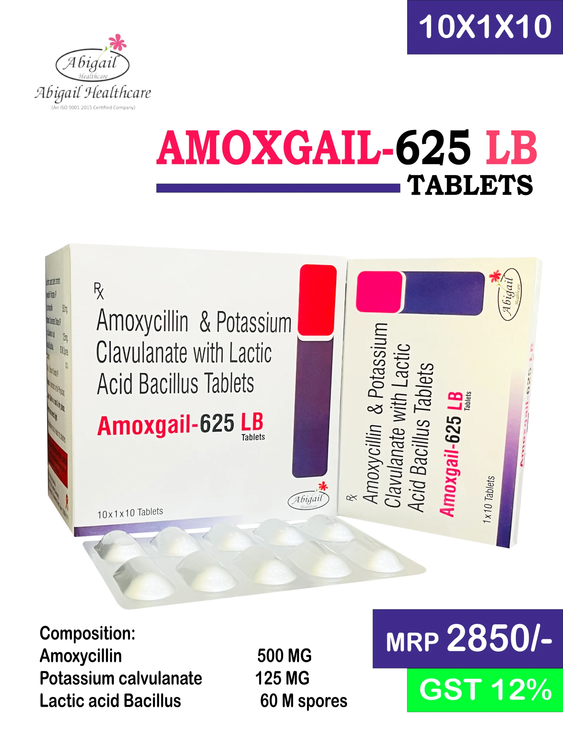 Amoxicillin Clavulanate & Lactic Acid Bacillus Tablets