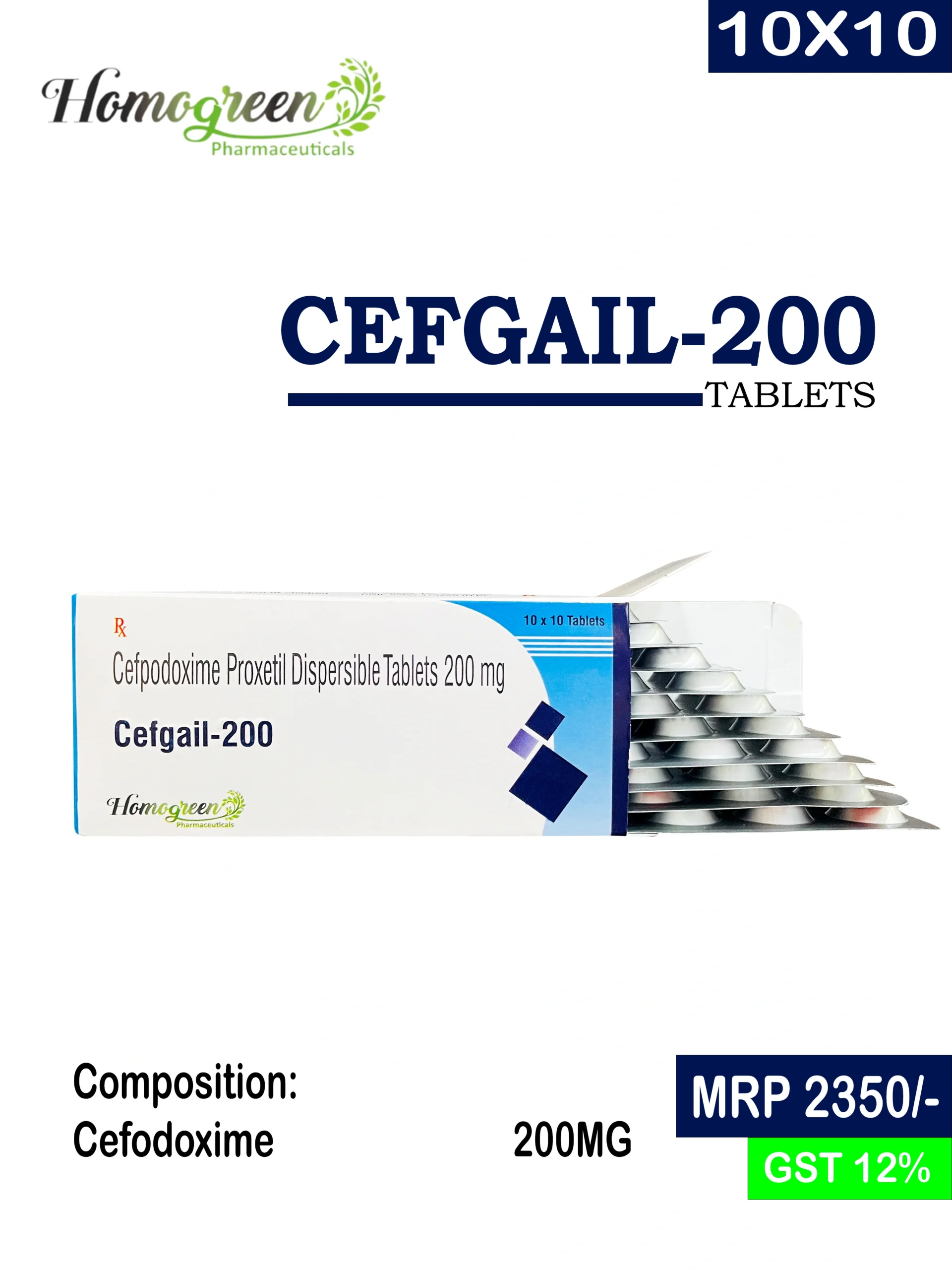 Cefpodoxime Proxetil Dispersible Tablets (200 mg)