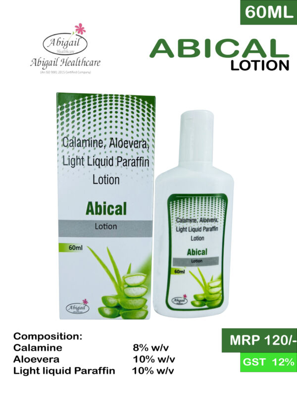 CALAMINE 8.0% W/V+ ALOVERA10% W/V + LIGHT LIQUID PARAFIN 10%