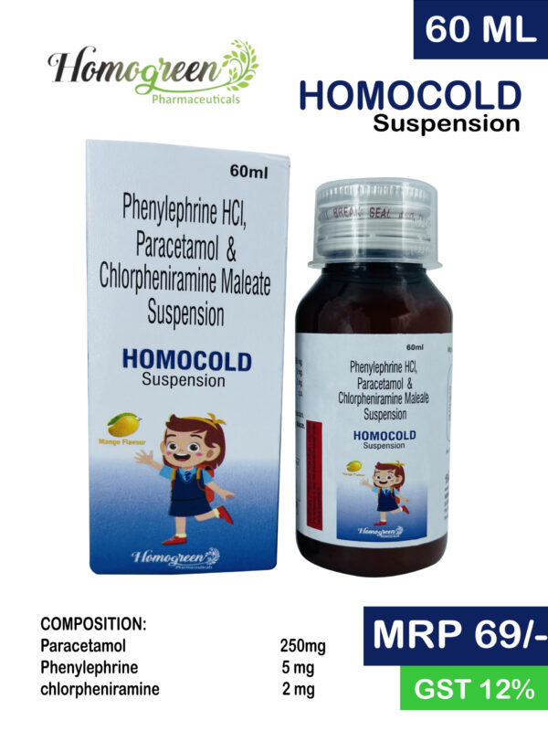 PARACETAMOL, PHENYLEPHRINE & CHLORPHENIRAMINE MALEATE SYRUP