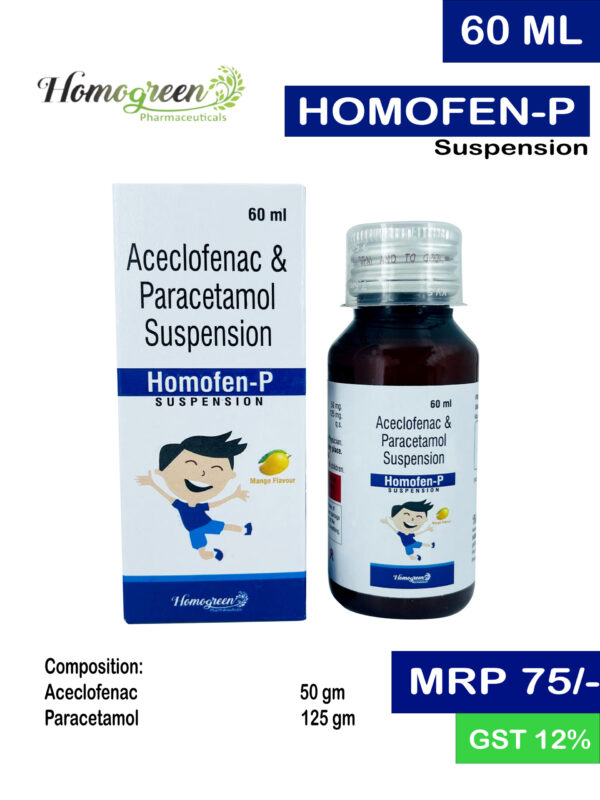 Aceclofenac & Paracetamol Suspension