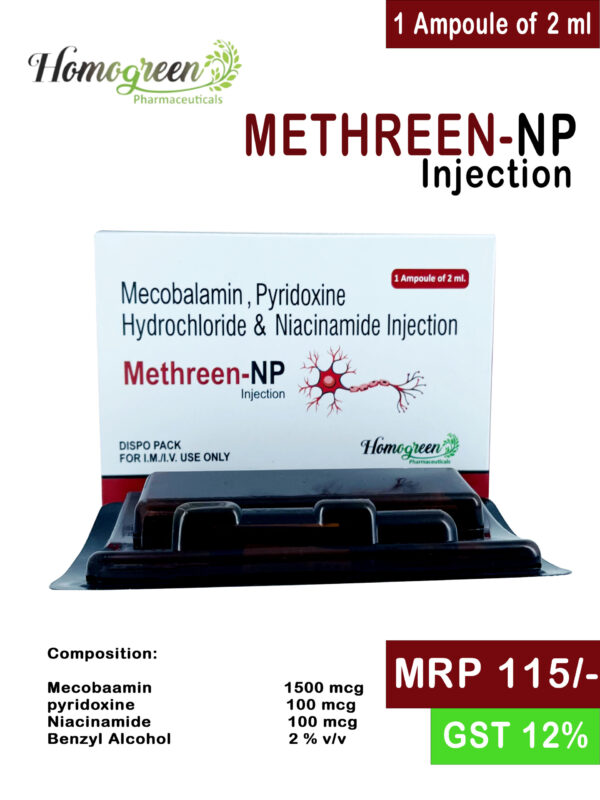 Methylcobalamin, Thiamine Hydrochloride, Pyridoxine Hydrochloride, D-Panthenol & Nicotinamide Injection