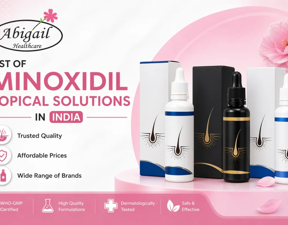 List of Minoxidil Topical Solutions in India